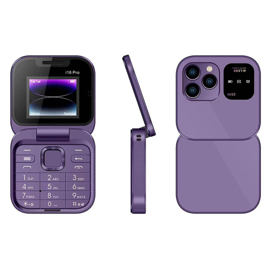 1.77" Mini Foldable - Dual SIM 2G Phone with Compact Design