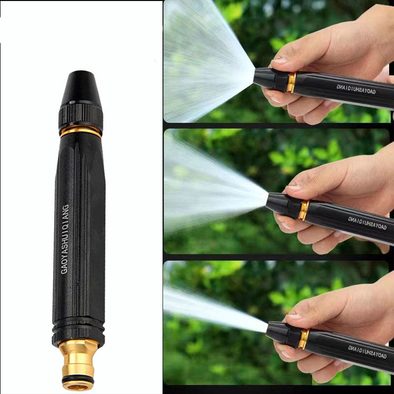 High Pressure Water Spray Gun Set (4 Pack) – Adjustable Metal Hose Nozzle for Garden Irrigation, Car Wash & Outdoor Cleaning